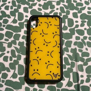 sad face wildflower iphone xr phone case